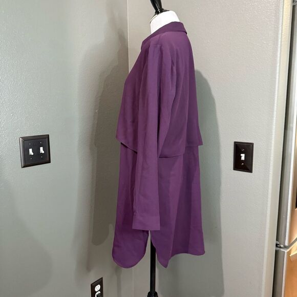 J. Jill Purple Button Down Shirt - Picture 9 of 11